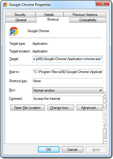 Moving Google Chrome's cache