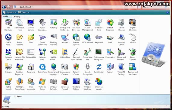 How Many Views Of Control Panel In Windows Vista
