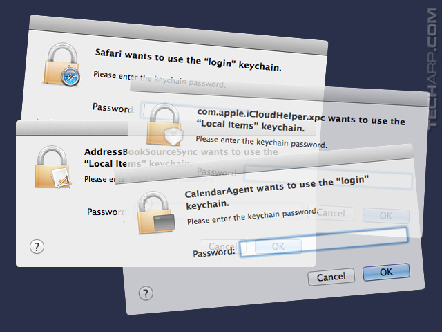 OS X Mavericks Local Items keychain problem
