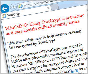 TrueCrypt is dead?